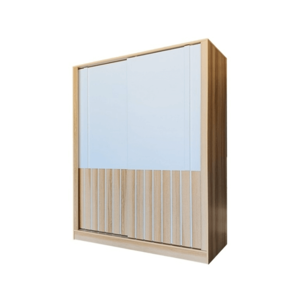 ชุดห้องนอน + ที่นอนสปริง 6 ฟุต WISDOM DESIGN FURNITURE รุ่น AMANDA สี แอช/ขาว_3